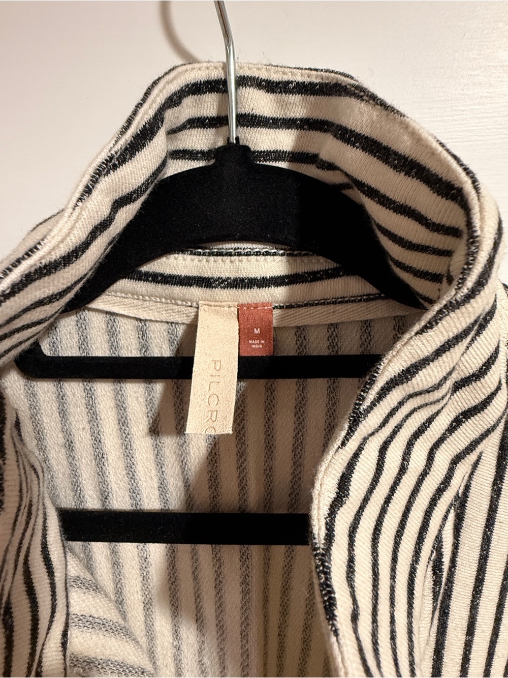 Anthropologie (Pilcro) Black & White Striped Lightweight Top, Size Medium - Picture 2 of 3